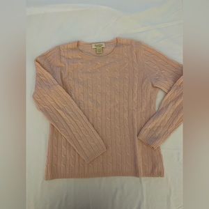 Peck & Peck 100% cashmere, pale pink sweater